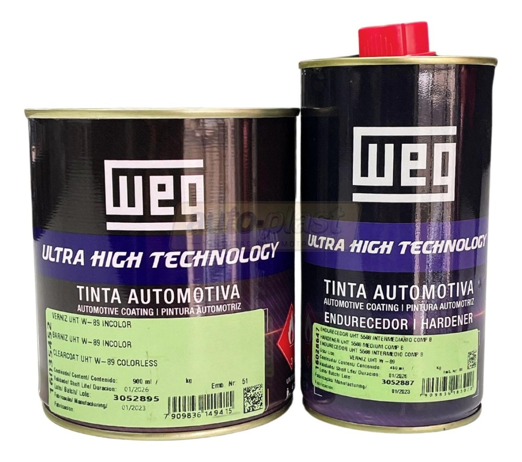 KIT Barniz Antidescuelgue Laca Clear UHS W-89 + Cata  1,35LT