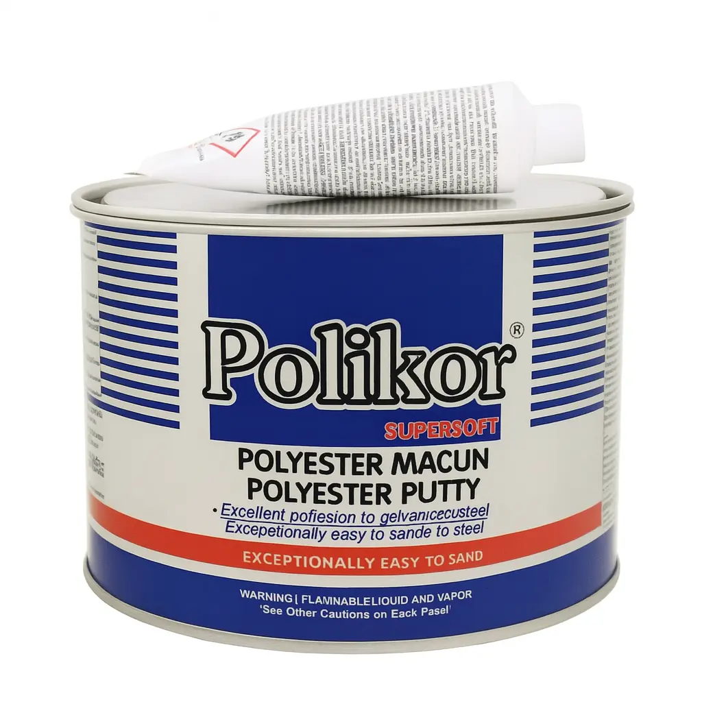 POLIKOR MASILLA SUPERSOFT POLIESTER PUTTY + POMO 60G 2,5 KG