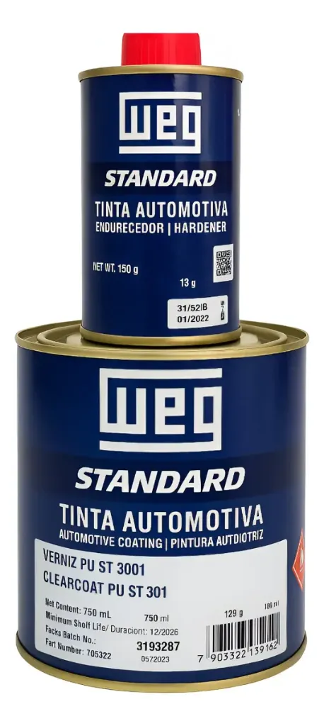 [KITWEG3001] KIT BARNIZ CLEAR WEG MS 3001 + CATA. 900ML