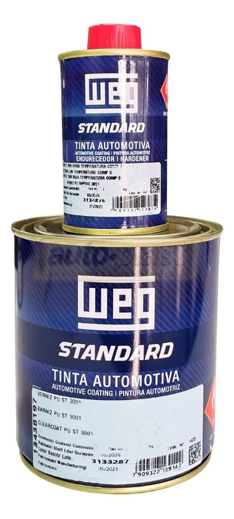 KIT BARNIZ CLEAR WEG MS 3001 + CATA. 900ML 