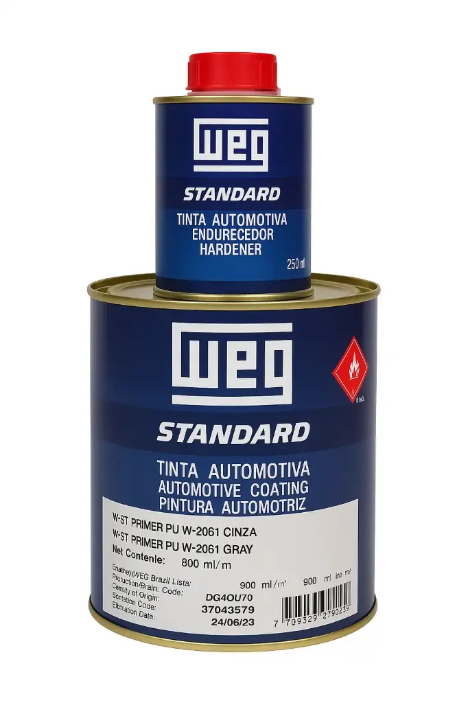 KIT Primer Aparejo Automotriz W2081 2k MS Gris + Cata 900ml