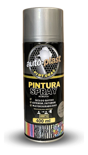 [31819851580] SPRAY AUTOPLAST METALICO 400 ml (ALUMINIO)