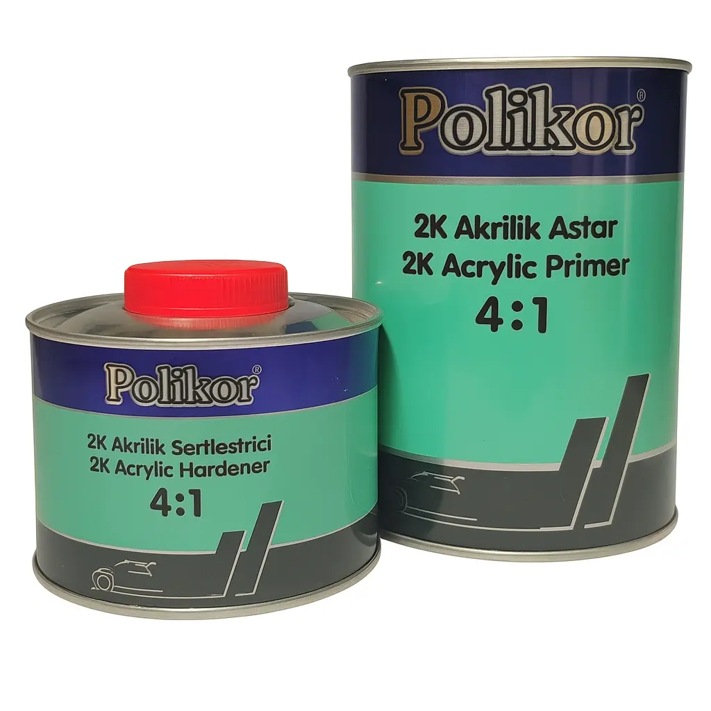 KIT PRIMER APAREJO 2K HS POLIKOR KIT + CATA 1.25LT AUTOMOTRIZ