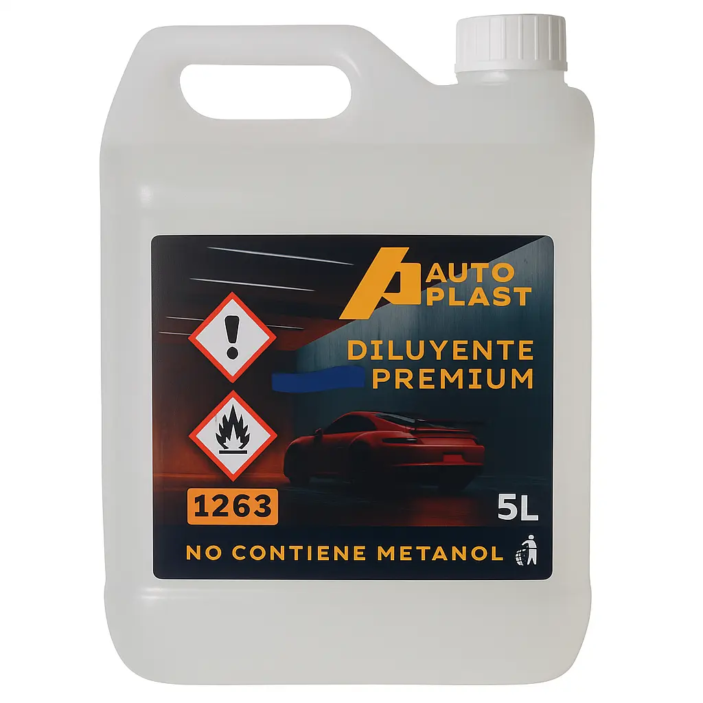 DILUYENTE AUTO-PLAST PREMIUN SIN METANOL 5 LITROS