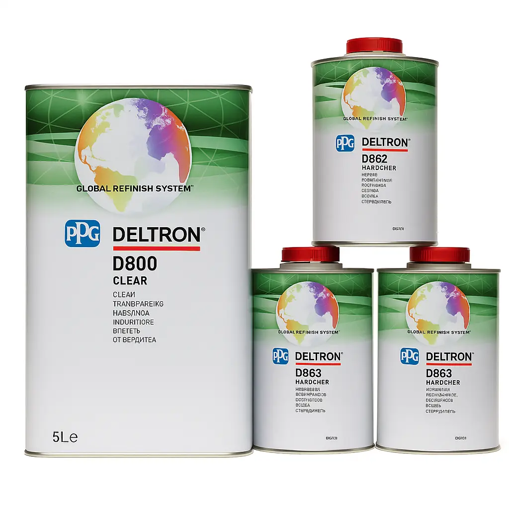 KIT PPG CLEAR D800 + CATA 863 RAPIDO ( 8LT )