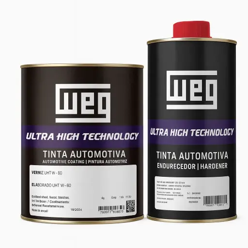 [KITW60] KIT BARNIZ CLEAR HS AUTOMOTRIZ WEG W-60 + CATA RAPIDO. 1.35LT