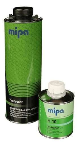 [KITMIPANEGRO] KIT Revestimiento Poliuretano Protector Negro Mipa 2k Pick Up Truck Raptor 1LT.