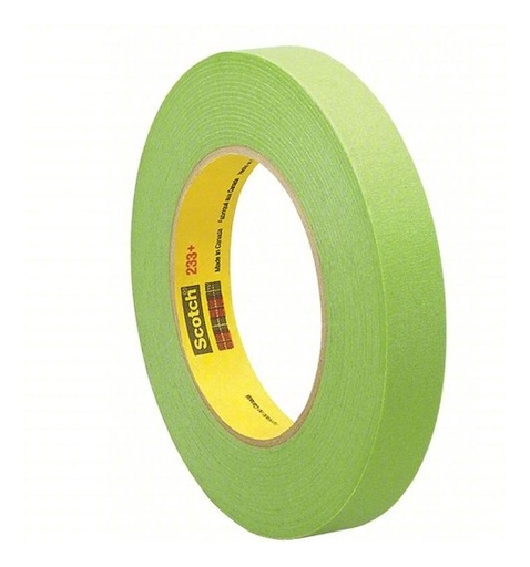 [70-0062-4647-7] Cinta Verde Automotriz 3m Masking Enmascarar 233+ 18mm