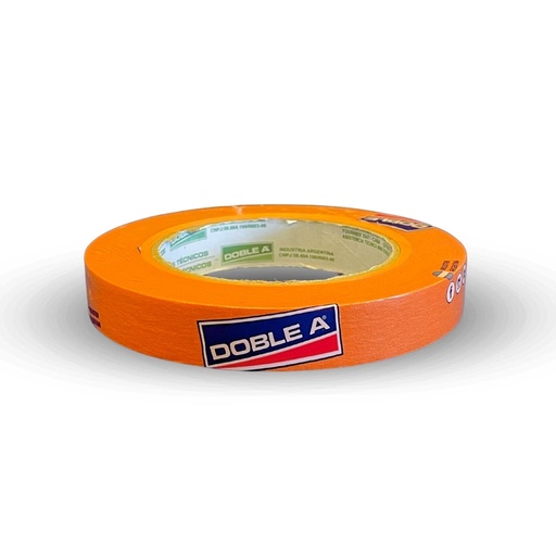 [78072751196] DOBLE A CINTA AUTO. NARANJA ALTA T° 18MMX50MT