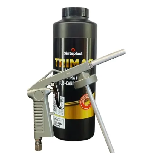 [KITTRIMASSUBCAR] KIT Antigravilla Negro Protector Chasis Pickup + Pistola
